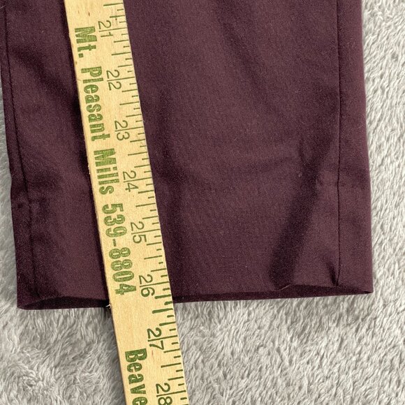 Banana Republic Ryan Women's Straight Chino Pants Red Dark Wash Pants 6P Classic - Picture 8 of 14